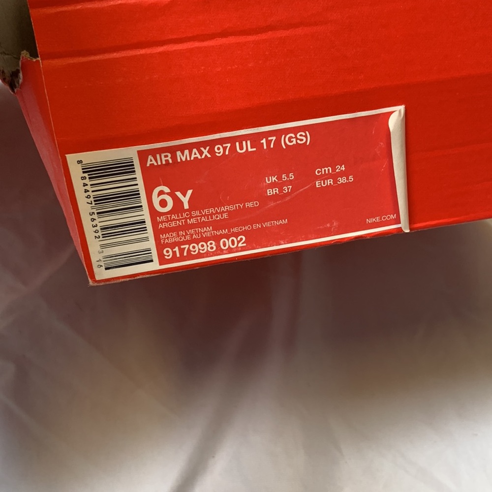 Nike Air Max 97 Ultra 17 Metallic Silver GS - Picture 8 of 8